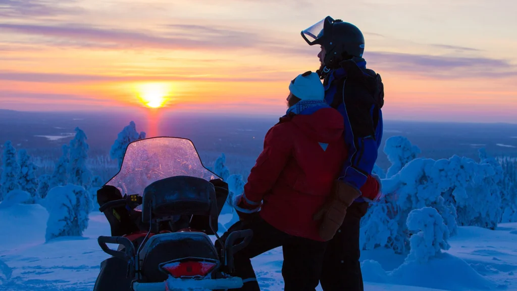 Snowmobiling