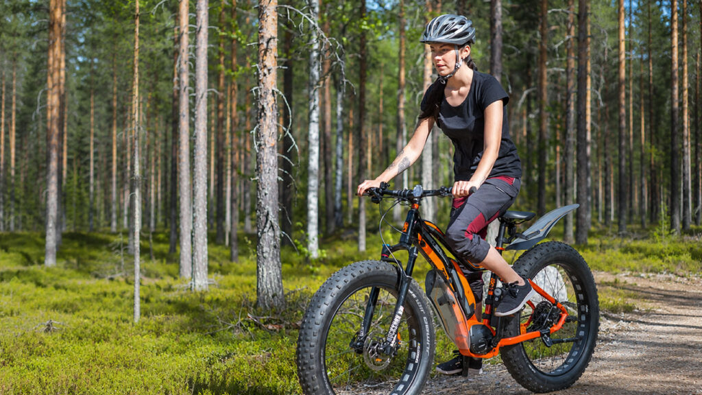 Pyöräilyä erämaan poluilla